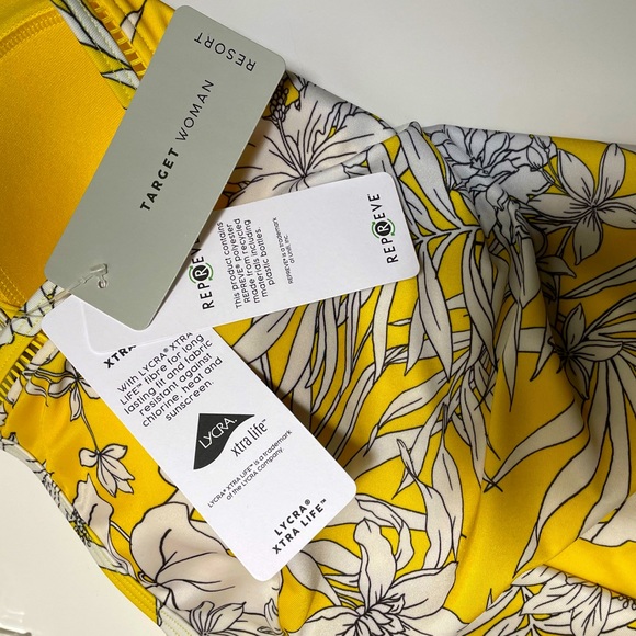 Target | One Piece Bathers | Yellow Tropical | Size 12 | NWT - Picture 14 of 15